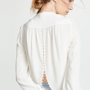 Silk Shirt With Back Buttons
