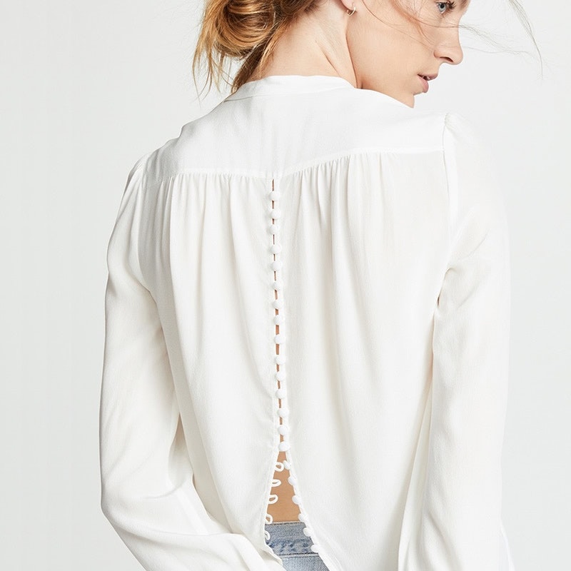 Silk Shirt With Back Buttons