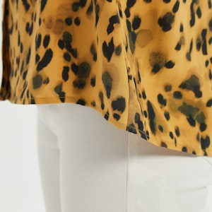 Classic Leopard Silk Shirt