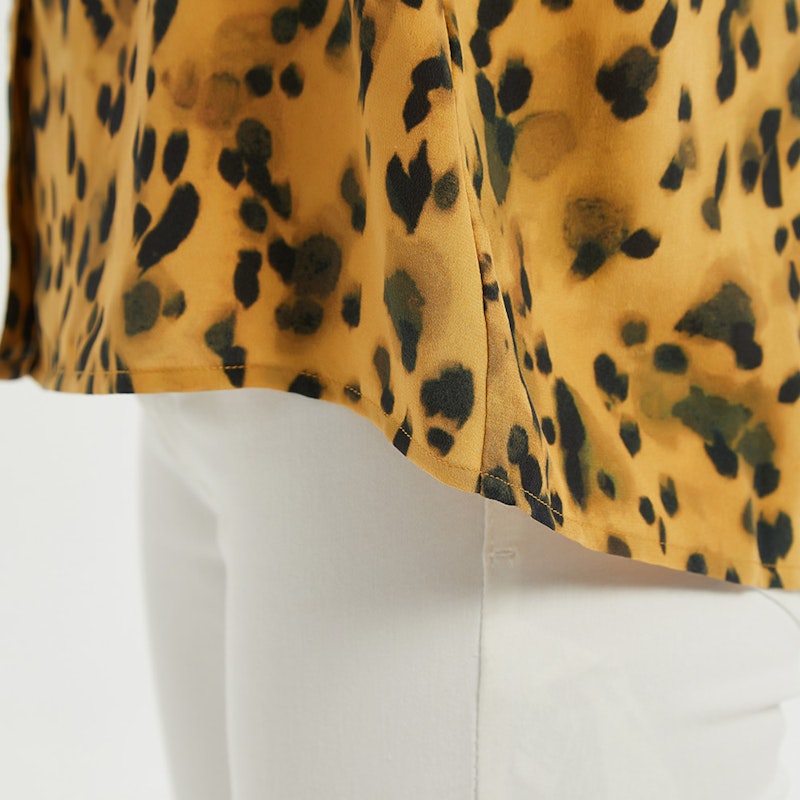 Classic Leopard Silk Shirt