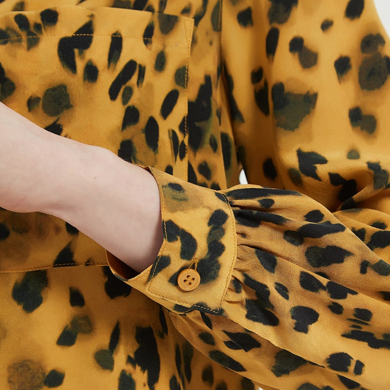 Classic Leopard Silk Shirt