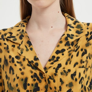 Classic Leopard Silk Shirt