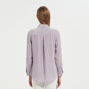 Women Versatile Long-Sleeved Everyday Silk Blouse