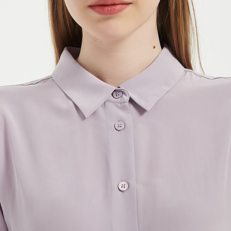 Women Versatile Long-Sleeved Everyday Silk Blouse