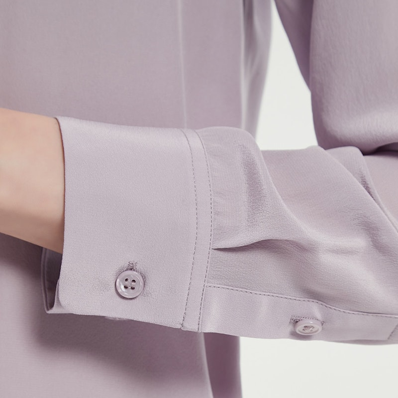 Women Versatile Long-Sleeved Everyday Silk Blouse