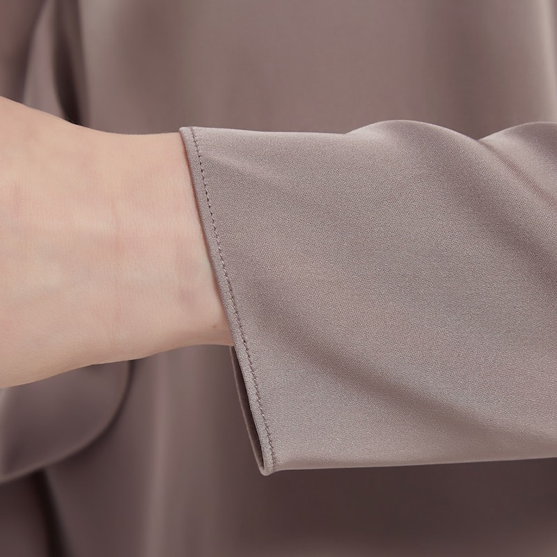 Women Stylish Ruffled Pull Over Silk Shirt