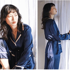 19 Momme Sexy Stylish Silk Pajamas Set