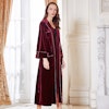 RachelSilk Chic Full Length Velvet Silk Robe Color