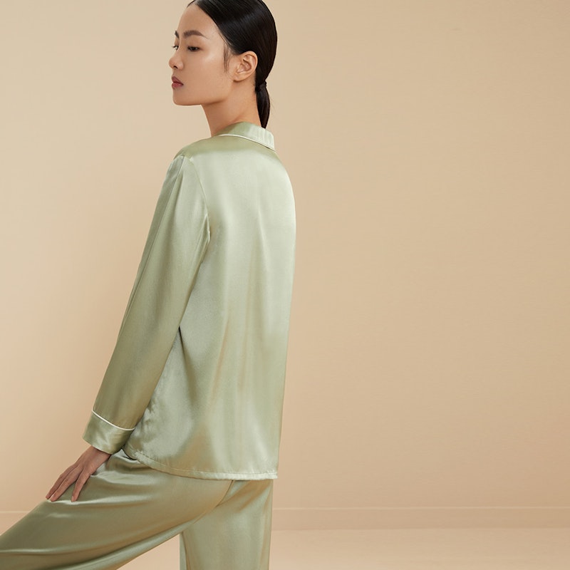 22 Momme Women's Full Length Classic Silk Pajamas