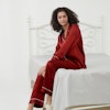 Classic Silk Pajamas Set For Women Color
