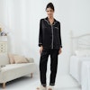 Women's Classic Full Length Silk Pajamas Color
