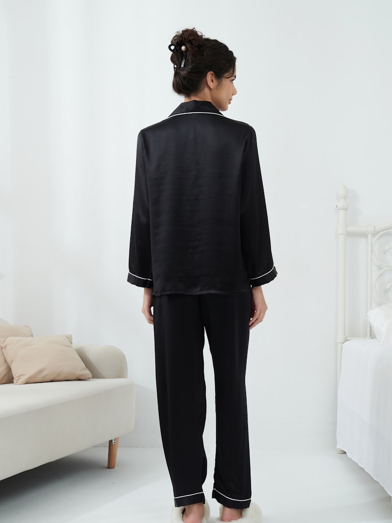 Women's Classic Full Length Silk Pajamas