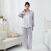 Women's Classic Full Length Silk Pajamas Color