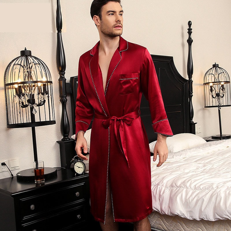 19 Momme Luxurious Silk Robe For Couples RachelSilk United States