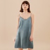 [CLEARANCE] Women Elegant Silk Chemise With Lace Color