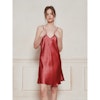 Women Sexy V-neck Silk Nightgown Color