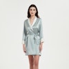 Women Loose Short Kimono Silk Robe Color