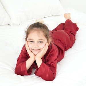 Simple Silk Pajamas For Kids