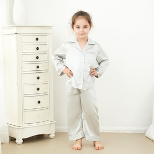 Simple Silk Pajamas For Kids