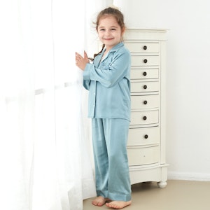 Simple Silk Pajamas For Kids