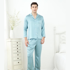 RachelSilk Simple Silk Pajamas For Men