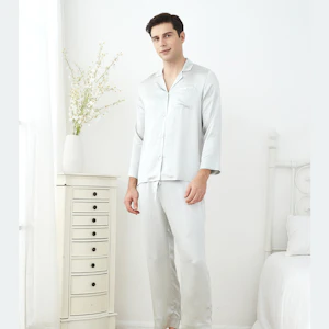 RachelSilk Simple Silk Pajamas For Men