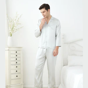RachelSilk Simple Silk Pajamas For Men