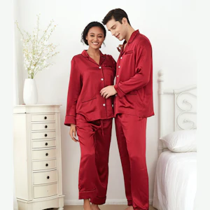 2 Sets RachelSilk Classic Silk Couple Pajamas