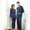 2 Sets RachelSilk Classic Silk Couple Pajamas Color