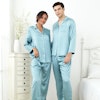 2 Sets RachelSilk Simple Silk Couple Pajamas Color