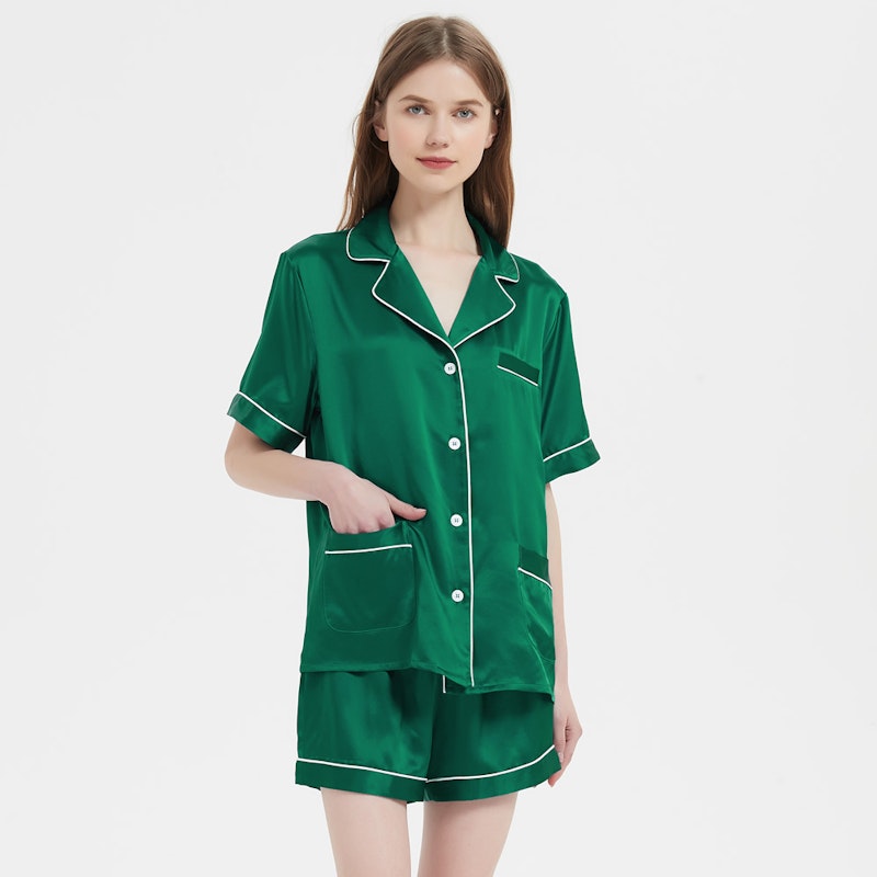 22 Momme Summer Women Short Silk Pajamas