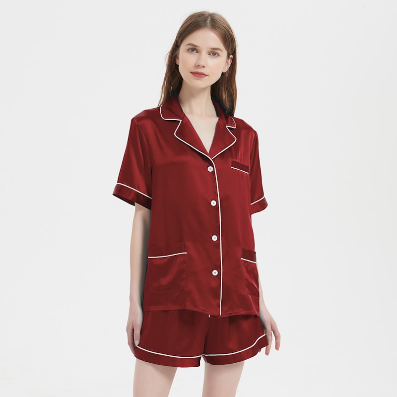 22 Momme Summer Women Short Silk Pajamas