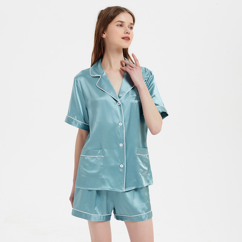 22 Momme Summer Women Short Silk Pajamas