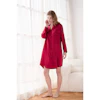 Women Loose Fit Silk Nightshirt Color