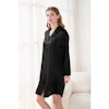 Women Loose Fit Silk Nightshirt Color