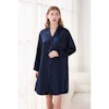 Women Loose Fit Silk Nightshirt Color