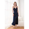 Full Length Silk Slip Dress Nightgown Color
