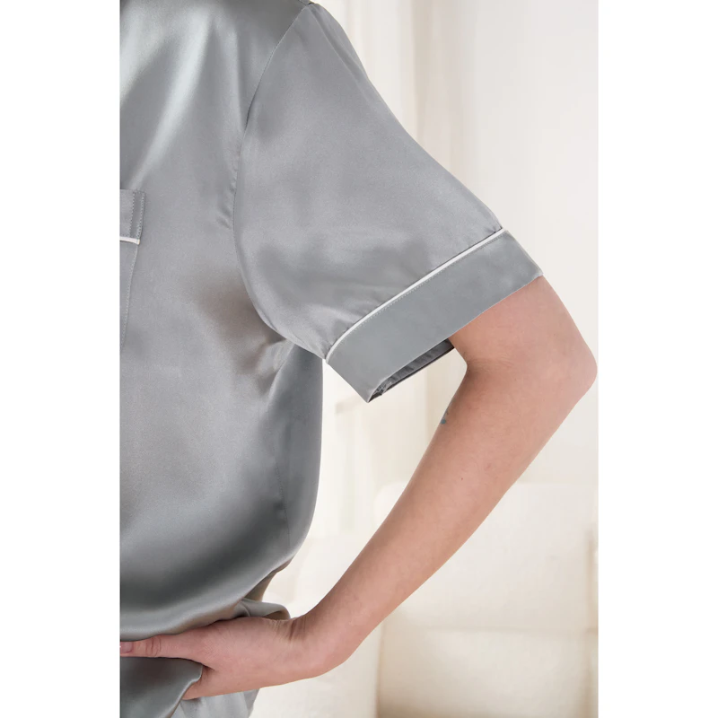 Women Classic Piping Short Pajama Set