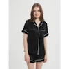 Women Classic Piping Short Pajama Set Color