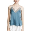 Lace Trimmed Silk Camisole Color