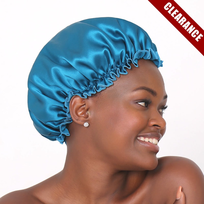 Organic Silk Hair Bonnet | Clementine Sleepwear Sky Blue